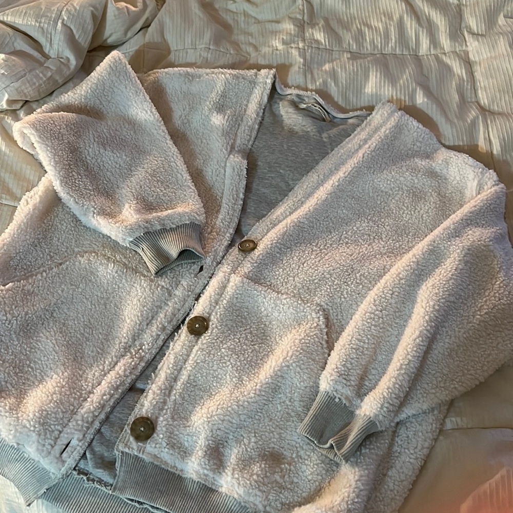 Free People reversible sweater jacket